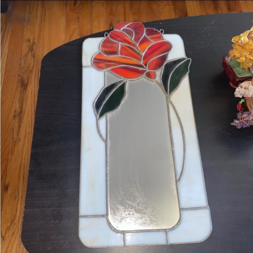 Stained Glass Rose Wall Decor 15x8 markdown